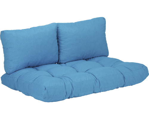 Loungkissen Set beo AUB22 80 x 120 cm Baumwolle Polyester blau