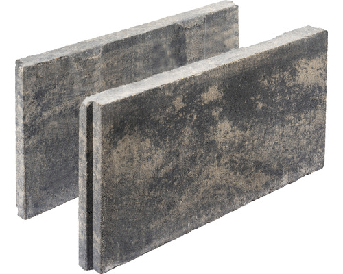 Betonschalungsstein grau-anthrazit-melange 50 x 24 x 25 cm (Palette = 45 Vollsteine + 5 Endsteine)