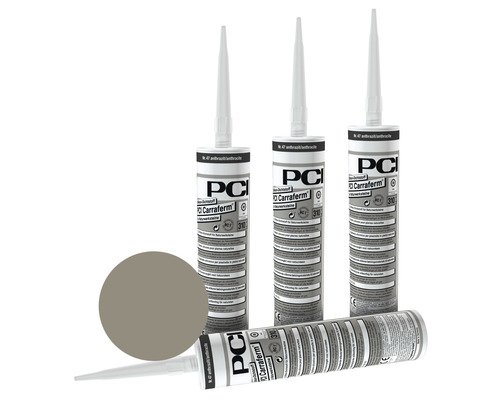 PCI Carraferm® Silikon Dichtstoff für Naturwerksteine zementgrau 310 ml