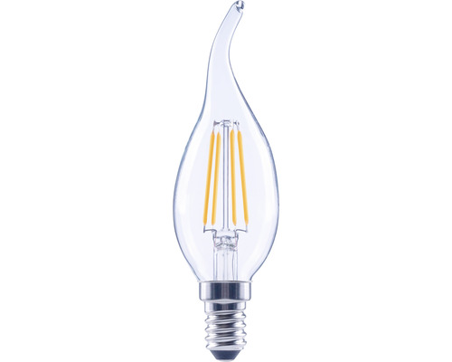FLAIR LED Kerzenlampe dimmbar CL35 E14/4W(40W) 470 lm 2700 K warmweiß klar Windstoß Kerzenlampe