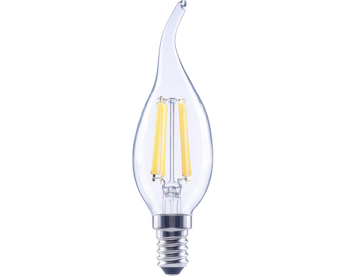 FLAIR LED Kerzenlampe dimmbar CL35 E14/5,5W(60W) 806 lm 2700 K warmweiß klar Windstoß Kerzenlampe