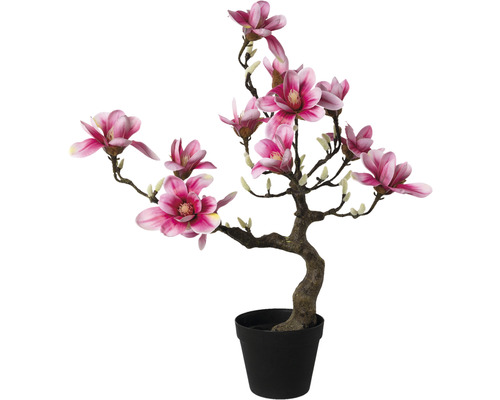 Kunstbaum Magnolienbaum H 71 cm pink