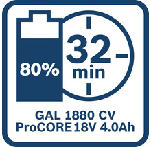 Starter Set Bosch ProCORE 18 V, 1x 5,5 Ah & 1x 4,0Ah Li Akkus + GAL1880 Ladegerät-thumb-4