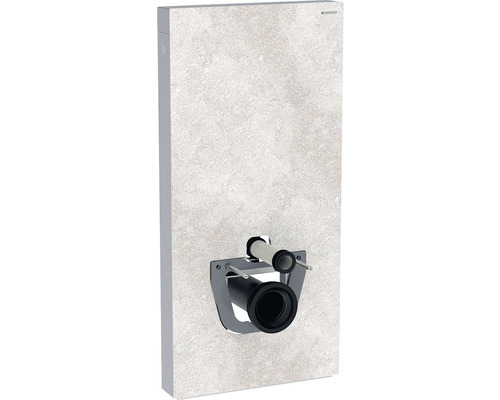 Geberit Monolith Plus Sanitärmodul für WC 101 cm Betonoptik Seitenverkleidung Aluminium mit Geruchsabsaugung und Orientierungslicht 131.222.JV.5