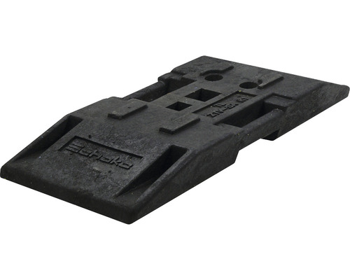 Fußplatte für Schrankenzäune Kunststoff schwarz 800x400 mm