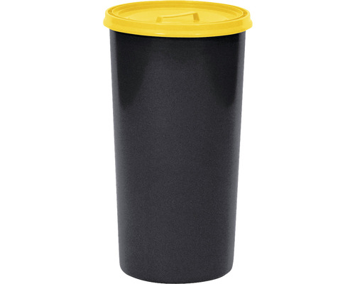 Abfallsammelbehälter mit Deckel Kunststoff anthrazit 60 l-0