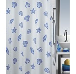 Spirella Tint Blue Blau Textil Duschvorhang 180 x 200 cm Schweizer Markenproduk