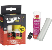 HG Power Glue Sekundenkleber Schweissnaht aus der Flasche 20 g Klebstoff und 40 g Granulat und 56 g Knetmetall-thumb-0
