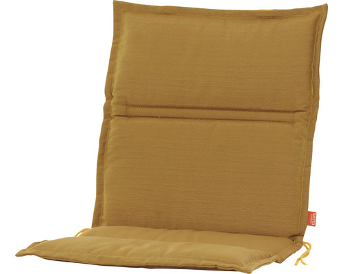 Sesselauflage Siena Garden Centauri 46 x 96 cm Baumwolle Polyester braun flexible Haltebänder und Bindebänder