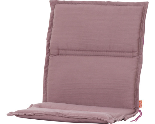 Sesselauflage Siena Garden Centauri 46 x 96 cm Baumwolle Polyester rosa flexible Haltebänder und Bindebänder