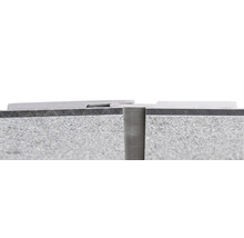 Duschrückwand Schulte ExpressPlus Decodesign Dekor Stein grau hell 100 x 210 cm-thumb-8