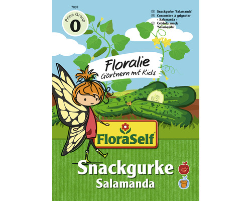 Gemüsesamen FloraSelf Floralie-Gärtnern mit Kids Snackgurke 'Salamanda'