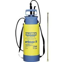 GLORIA primex 5 - Drucksprühgerät 5 L, Gartenspritze inkl. 0,5 m Messing-Verlängerungsrohr, Fußring und Kompressoranschluss-thumb-0