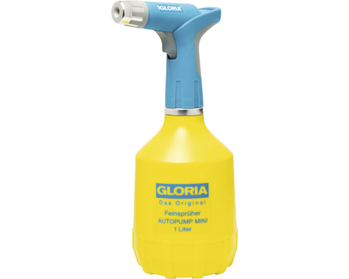 GLORIA AutoPump Mini - Feinsprüher 1 L, Sprühflasche mit Batteriebetrieb
