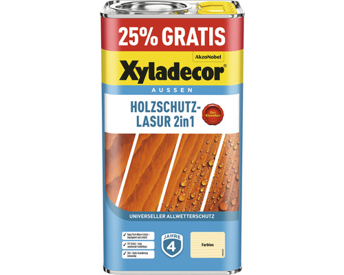 XYLADECOR Holzschutzlasur farblos 4+1 L (+25%) gratis-0