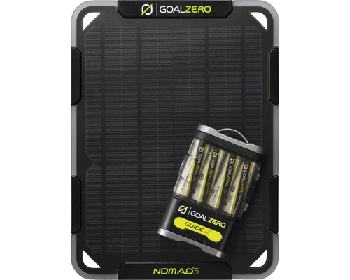 Goal Zero Guide 12 Nomad Solar Kit für unterwegs 3700-142 bestehend aus Nomad 5 + Guide 12-0