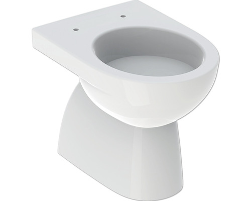 Stand-WC GEBERIT Renova Tiefspüler mit Spülrand weiß ohne WC-Sitz 500811012