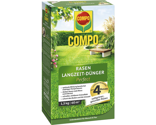 Rasen Langzeit-Dünger Compo Perfect 1,5 kg 60 m²