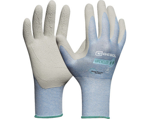 Handschuh mit Polyesterfaden aus recycelten PET-Flaschen Upcycled Sensitive Hellblau, Gr. 7