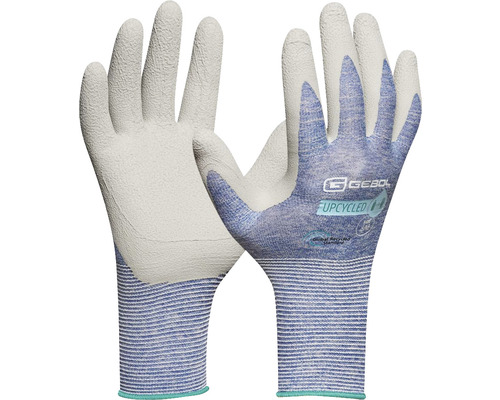 Handschuh mit Polyesterfaden aus recycelten PET-Flaschen Upcycled Sensitive Dunkelblau, Gr. 10