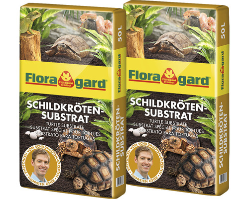Schildkrötensubstrat Floragard Karton 2x50 L
