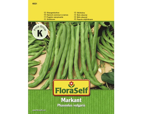 Stangenbohne 'Markant' FloraSelf samenfestes Saatgut Gemüsesamen
