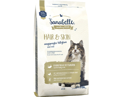 Katzenfutter trocken Sanabelle Hair & Skin 2 kg