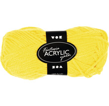Acrylgarn gelb, Länge: 80m, 3-fädig-thumb-0