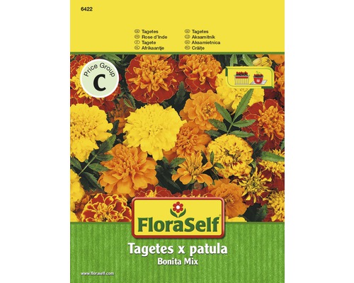 Tagetes 'Bonita Mix' FloraSelf samenfestes Saatgut Blumensamen-0