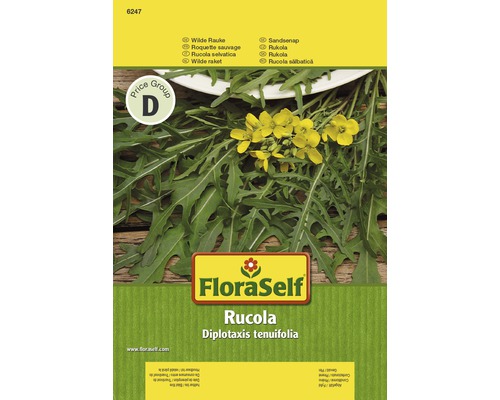 Rucola 'Wilde Rauke' FloraSelf samenfestes Saatgut Salatsamen