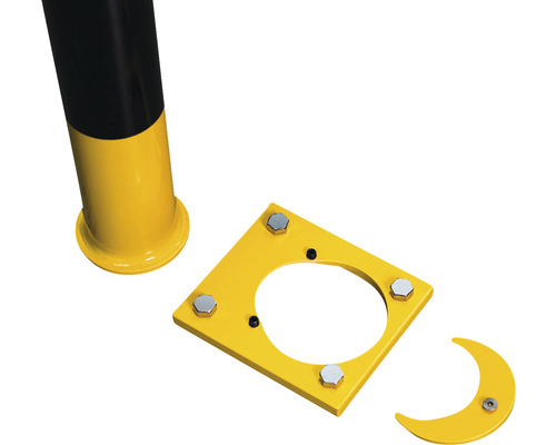 Rammschutzbügel zum Wegnehmen Stahl gelb/schwarz 350x750 mm