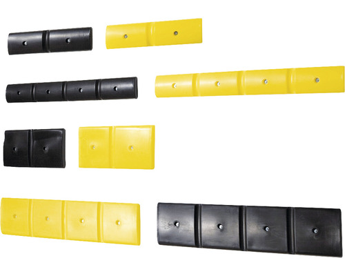 Wand-Schutzprofil 500 Kunststoff gelb 500x50x125 mm 2 Stück