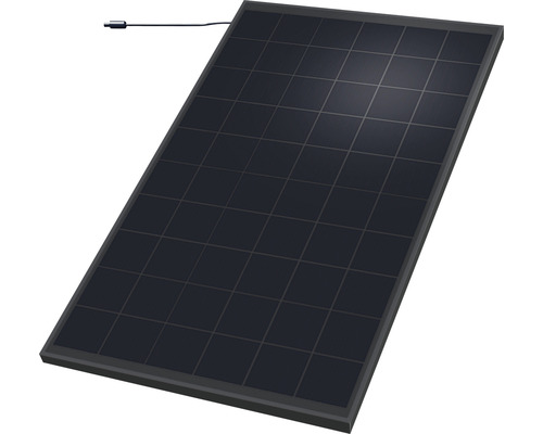 Balkonkraftwerk – Photovoltaik Modul mono black 300W mit integriertem Wechselrichter ohne Anschlusskabel und Befestigungsmaterial (Wand & Boden)