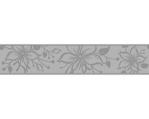 Bordüre selbstklebend 3466-67 Only Border Blume grau 5 m x 13 cm