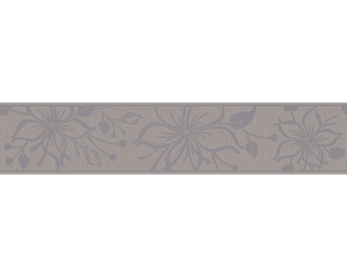 Bordüre selbstklebend 3466-74 Only Border Blumen braun grau 5 m x 13 cm-0