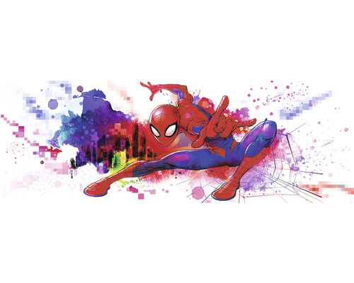 Fototapete Papier 4-4123 Spider-Man Graffiti 4-tlg. 368 x 127 cm-0