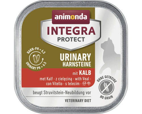 Katzenfutter nass animonda Integra Protect Urinary Struvit Kalb 1 Pack 16x100 g