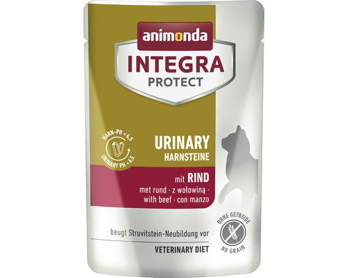 Katzenfutter nass animonda Integra Protect Urinary Struvit Rind 85 g