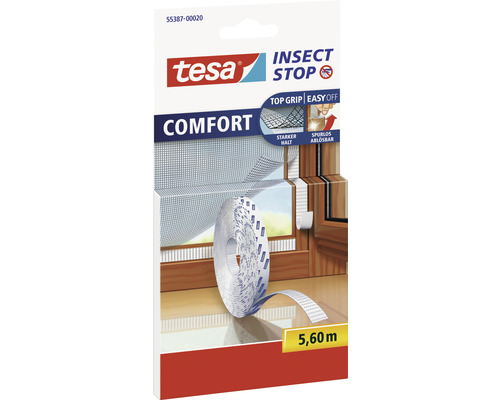 Klettband-Ersatzrolle für Fliegengitter tesa Insect Stop Comfort 5,6 m