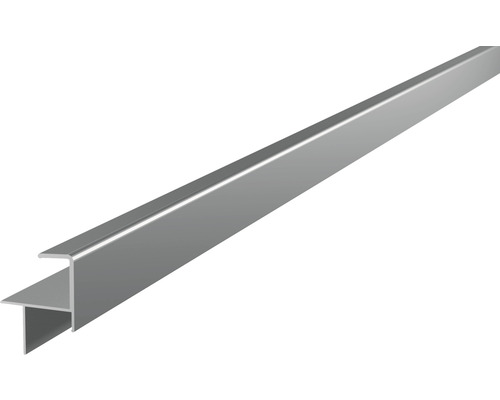 Abschlussschiene silber für Dielenstärke 20-21 mm 2x35,6x46,9x4000 mm-0