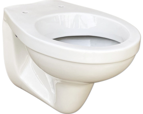 Wand-WC DNP Tiefspüler mit Spülrand weiß ohne WC-Sitz