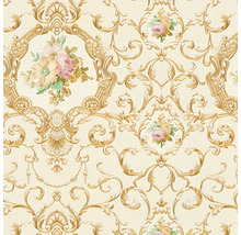 Vliestapete 34391-5 Chateau 5 Ornamente Floral creme gold-thumb-3