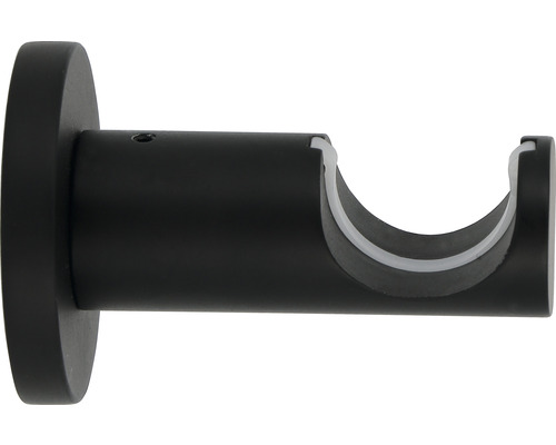 Wandträger 1-läufig für Premium Black Line schwarz Ø 20/28 mm 6 cm lang 1 Stk.-0