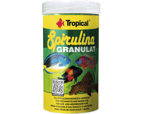 Granulatfutter Tropical Spirulina 36% Granulat 250 ml