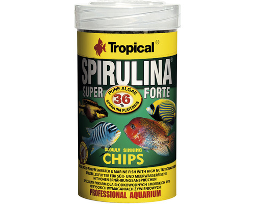 Futterchips Tropical Spirulina 36% Chips 100 ml-0