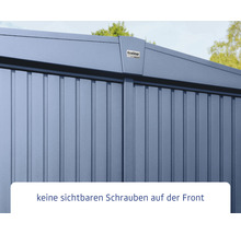 Gartenhaus Hörmann EcoStar Trend-S Typ 2 RAL5014 Einzeltür 238 x 238 cm blau-thumb-4