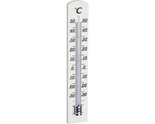 TFA Holzthermometer, 18 cm, Weiß