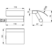 Papierrollenhalter Ideal Standard Connect chrom N1382AA-thumb-10