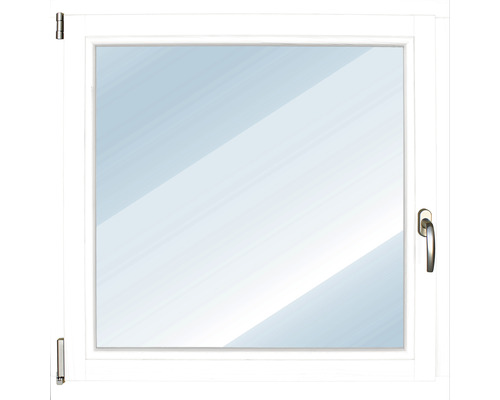 ARON Basic Holzfenster Kiefer lackiert RAL 9016 verkehrsweiß 600x900 mm DIN Links-0
