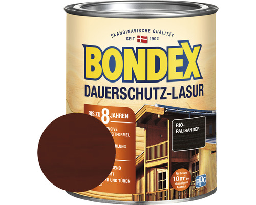 BONDEX Dauerschutz-Lasur rio palisander 750 ml